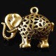x1 breloque  éléphant  bronze  ciselé  35x25mm