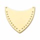 2 estampes  plastron  laiton triangle or 27x25mm