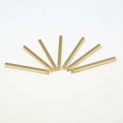 10 pendentifs  breloque batons laiton plaque or rectangle 30x2mm