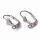 10 boucles d'oreille dormeuse couleur platine