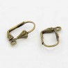10  boucles d'oreille dormeuse couleur bronze