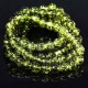 50  perles de  verre craquelées kaki 8mm