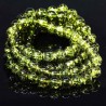 20  perles de  verre craquelées kaki 8mm
