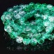 50 perles de  verre craquelées  rondes 8mm