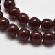 6mm : 20 perles de jade   chocolat
