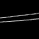 1 metre de  chaine laiton argente soudée plat 1,5mm