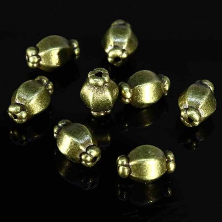 20 perles bronze intercalaire bonboniere 10mm