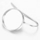 3 paires supports boucle d'oreille laiton argente  pour cabochon 12mm