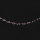 1metre de chaine laiton soudée argente CH030Y 4x2mm
