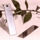 2 supports rectangle acier pendentif lisse 40x 9mm