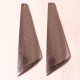 4 triangles  acier lisse grand modele  57x17 mm