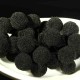 20 pompons boule rond 10mm noir