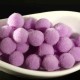 20 pompons rond boule parme lilas 10mm