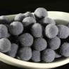 20 pompons boule rond gris 10mm peluche