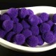 20 pompons boule rond 10mm violet peluche