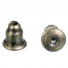 10 supports embouts fermoirs boucle d'oreille bronze 6x5mm