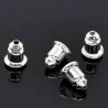 10 supports embout boucle d'oreille argente ventouse 6x5mm