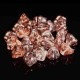 10 perles de  verre  fleur Tchèque  Apollo Gold 8X6MM