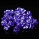 10 perles de verre Tchèque fleur  PURPLE SALVIA 8X6mm