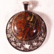 2 supports pendentif  étoile  cabochon argente vieilli 44x36mm