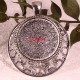 2 supports pendentif  étoile  cabochon argente vieilli 44x36mm