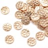10 sequins laiton doré martelés 10mm