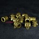 20 bélieres ronde bronze ethnique ciselées 10x7mm