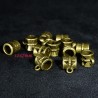 10 bélieres ronde bronze ethnique ciselées 10x7mm