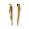 10 perles intercalaires pics  ethniques bronze 34mm