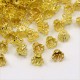 30 calottes coupelle filgrane ajourée doré 6x4.5mm