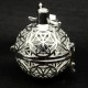 1 bola grossesse mandala plaque argent 30mm