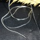 1metre chaine "serpentine" laiton argenté +/- 1mm