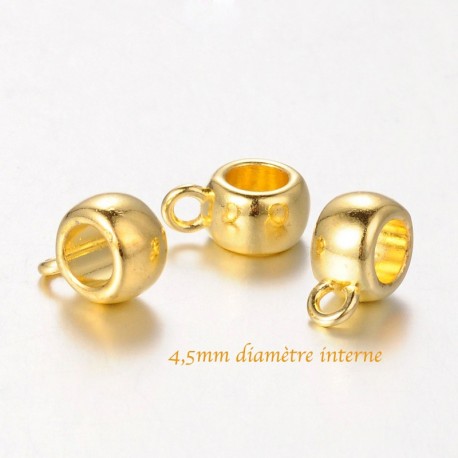 20 belieres liens metal doré 11,5x8mm
