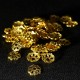 40 calottes laiton fleur doré 6x1.5mm