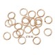 50 anneaux jonction alliage ouvert or rose 6mm