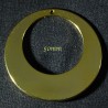 1grand pendentif créole rond doré 50mm