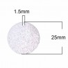 2 sequins stardust 25mm amas stellaire