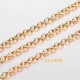 chaine acier inoxydable or soudée  X0,50cm maillon ovale 3x2mm CH00RG