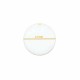 sequins émailles rond blanc  laiton 20mm x2