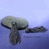 1 pompon métal argenté multi chaine argent 60mm