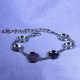 x1bracelet 6 supports cabochon 12mm argent  longueur 18cm