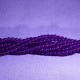 40 perles de jade Malaysie violet prune 4mm