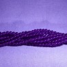 20 perles de jade Malaysie violet prune 4mm