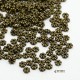 50 perles intercalaires mini étoile bronze 4mm