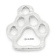Patte d'ours breloque métal argenté 13x11mmx10 pièces