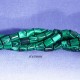 Malachite verte colonne marbrée 10 pieces 6x6mm