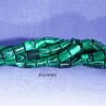 Malachite verte colonne marbrée 10 pieces 6x6mm