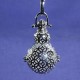 bola grossesse plaqué argent calebasse  40x25mm
