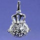 bola grossesse plaque argent couronne 30mm