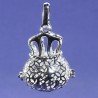 bola grossesse plaque argent couronne 30mm